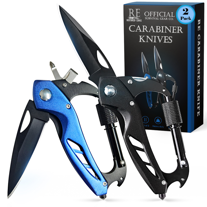 Load image into Gallery viewer, 2-Pack Carabiner Knives
