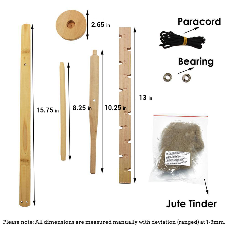 Load image into Gallery viewer, Bow Drill Fire Starter Kit
