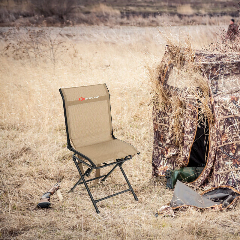 Load image into Gallery viewer, All weather Outdoor Foldable 360 Degree Swivel Chair with Iron Frame
