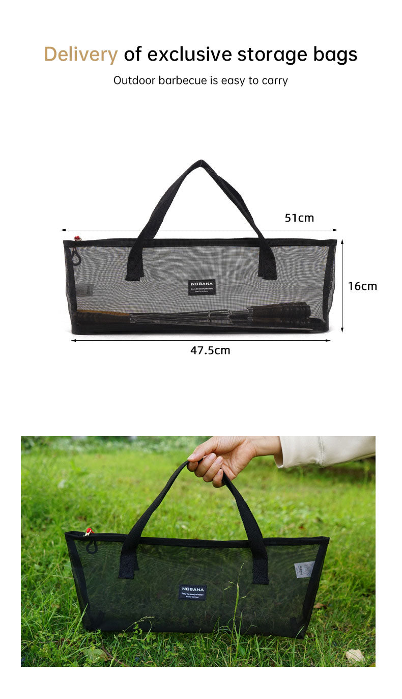 Load image into Gallery viewer, Outdoor Grill Grill Fork Wood Handle U Type Grill Pin Stainless Steel Grill Stick Wood Handle U Type Roast Pin Picnic Grill Meat
