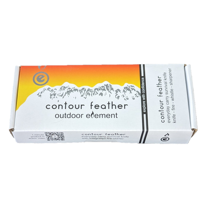 Load image into Gallery viewer, Contour Feather Adventure Survival Knife
