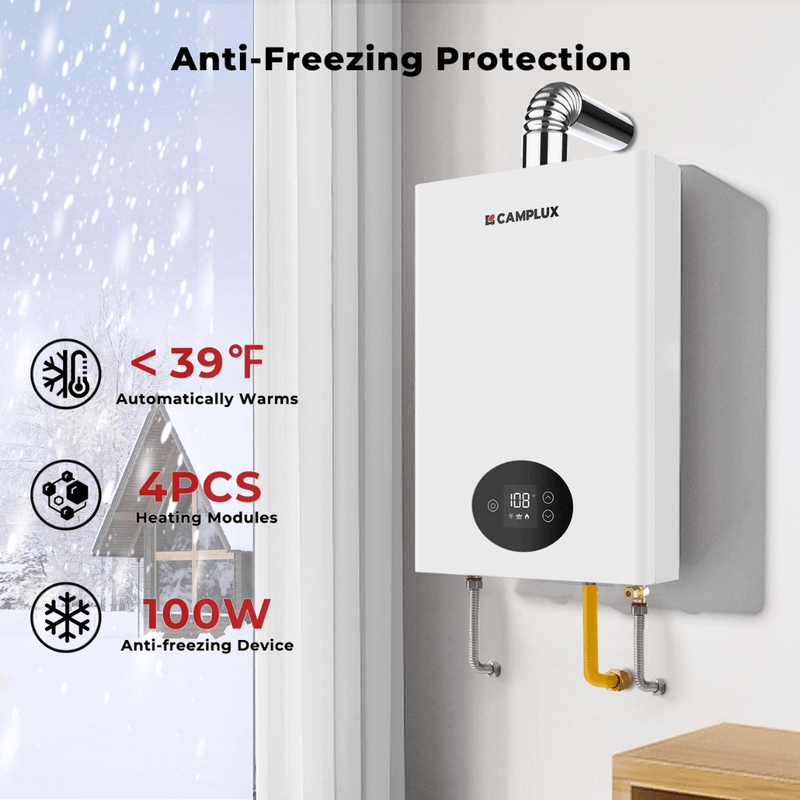 Load image into Gallery viewer, Camplux Climatech 3 Indoor Gas Tankless Water Heater 68,000 BTU
