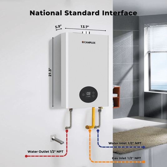 Camplux Climatech 3 Indoor Gas Tankless Water Heater 68,000 BTU