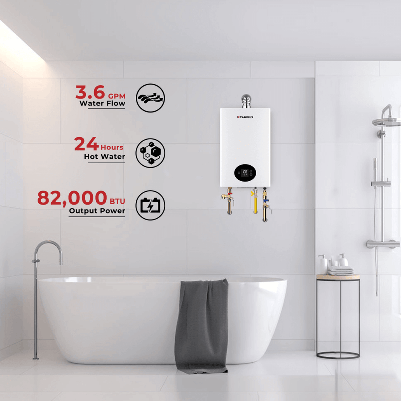 Load image into Gallery viewer, Camplux Climatech 3 Indoor Gas Tankless Water Heater 82,000 BTU
