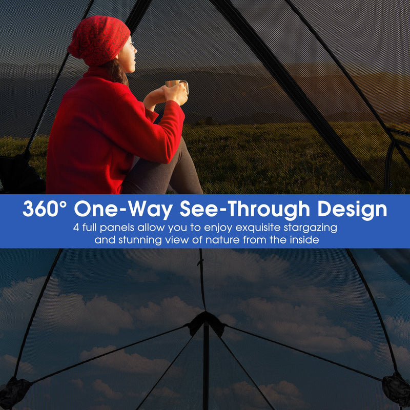 Load image into Gallery viewer, Pop-up Camping Tent for 2-3 People with Carry Bag and Rainfly for Backpacking Hiking Trip-Gray
