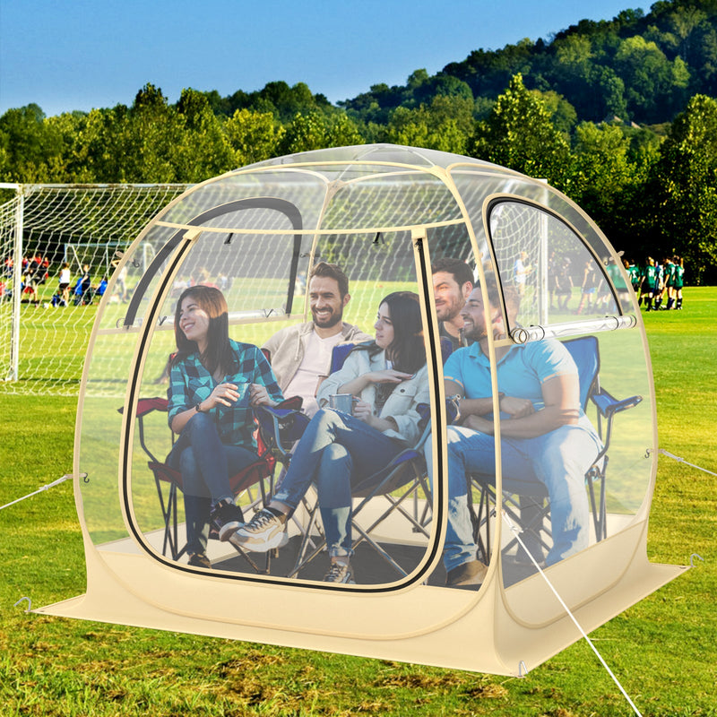 Load image into Gallery viewer, Instant Pop up Sports Tent with Carrying Bag and Floor Mat for 1-2/5-6 People
