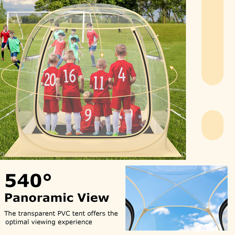 Load image into Gallery viewer, Instant Pop up Sports Tent with Carrying Bag and Floor Mat for 1-2/5-6 People
