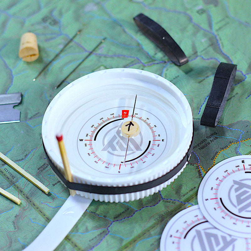 Load image into Gallery viewer, DIY - Water Bottle - Tiny Survival Compass Kit
