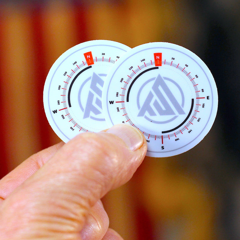 Load image into Gallery viewer, DIY - Water Bottle Compass Stickers ONLY - 2 Pack
