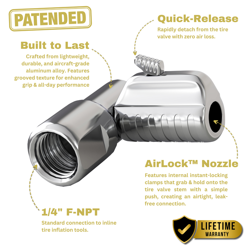 Load image into Gallery viewer, Lightning™ L2-Series Tire Air Chuck - 1/4" F-NPT
