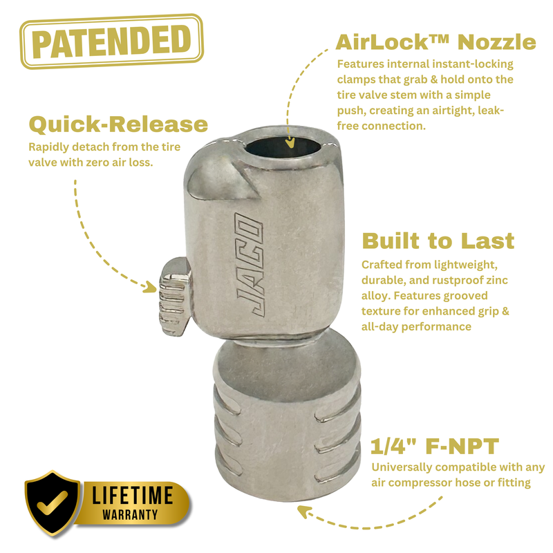 Load image into Gallery viewer, Lightning™ S-Series Tire Air Chuck | Open Flow, 1/4" F-NPT
