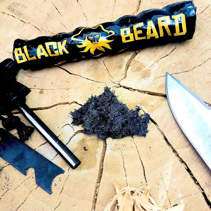 Load image into Gallery viewer, Black Beard Weather-Proof Firestarter
