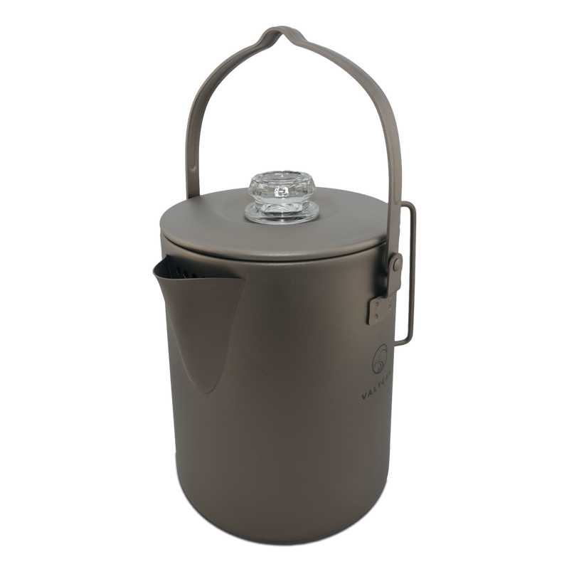 Load image into Gallery viewer, Titanium Coffee Percolator Taste Coffee, Not Metal · 1.5L · 6 Cups · 395g Ultralight
