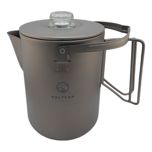 Titanium Coffee Percolator Taste Coffee, Not Metal · 1.5L · 6 Cups · 395g Ultralight
