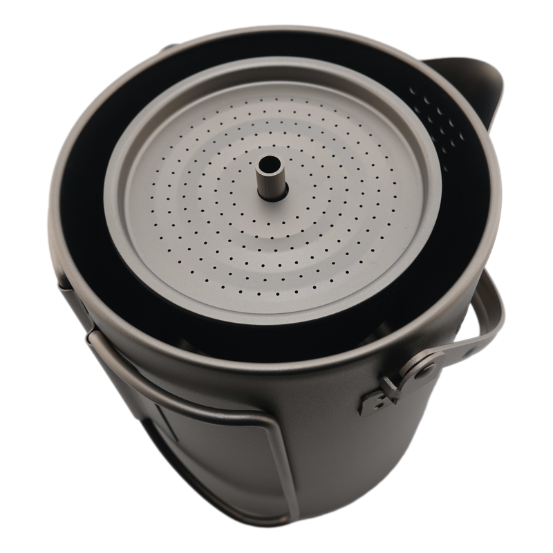 Load image into Gallery viewer, Titanium Coffee Percolator Taste Coffee, Not Metal · 1.5L · 6 Cups · 395g Ultralight
