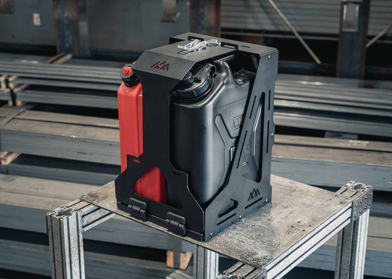Load image into Gallery viewer, Jerry's Can Holder - Dual Universal Jerry Can Carrier
