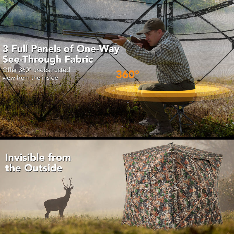 Load image into Gallery viewer, 5-IN-1 Detachable Hunting Blind for 2-3 People with Skylight
