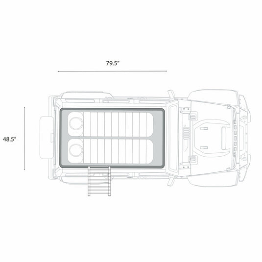 ÖVRLNDR 2P ROOF TOP TENT (Black)