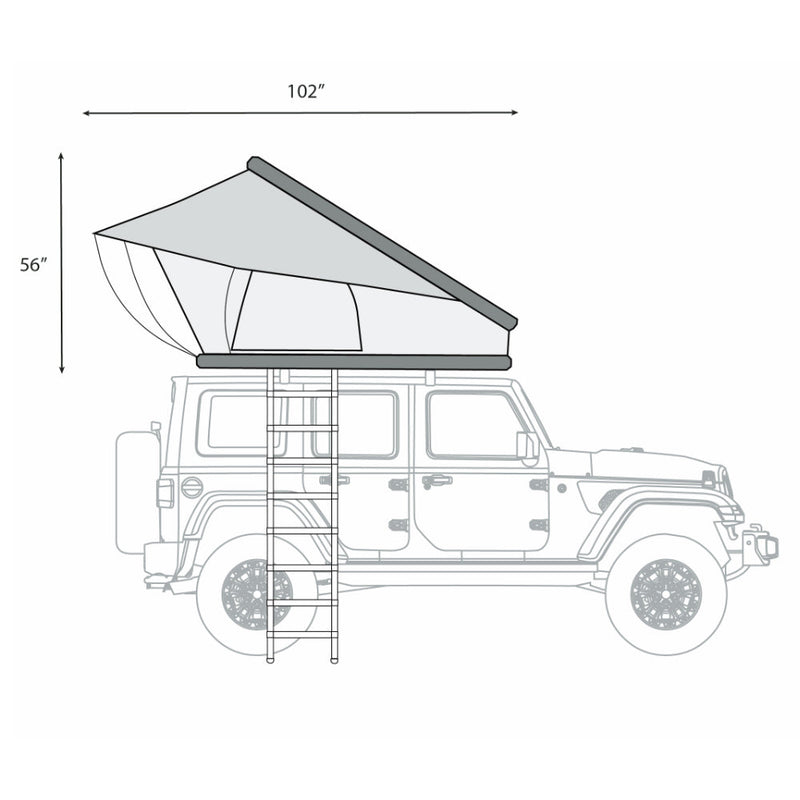 Load image into Gallery viewer, ÖVRLNDR 2P ROOF TOP TENT (Black)
