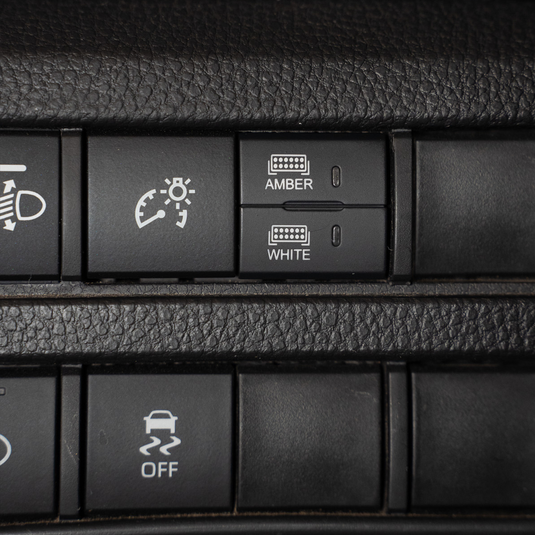 Square Style Dual Function Toyota OEM Style "AMBER & WHITE" Switch