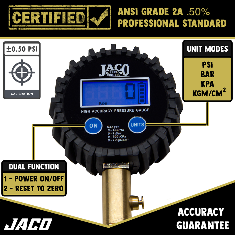 Load image into Gallery viewer, ElitePro™ Digital Tire Pressure Gauge - Professional Accuracy - 100 PSI
