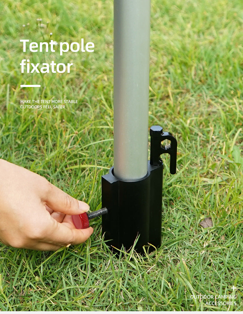 Load image into Gallery viewer, Outdoor Camping Awning Rod Fixer Tent Accessories Bracket Support Rod Fixed Pipe Holder Fishing Umbrella Adjusting Base
