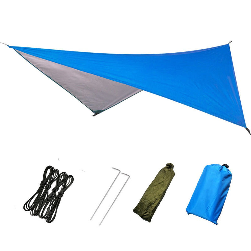 Load image into Gallery viewer, Outdoor Supplies Multifunctional Triangular Canopy Waterproof Rain Proof Sunscreen Tent Camping Supplies Beach Sunshade Cloth
