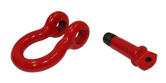 Fishbone Offroad Red 3/4 in. D-Ring Set FB21038