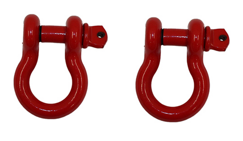 Load image into Gallery viewer, Fishbone Offroad Red 3/4 in. D-Ring Set FB21038
