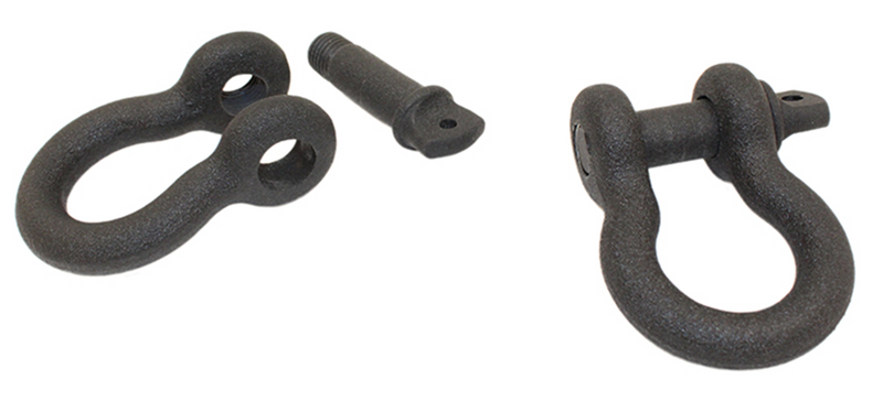 Load image into Gallery viewer, Fishbone Offroad Black 3/4 in. D-Ring Set FB21039
