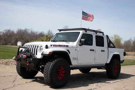 Fishbone Offroad Chase Rack & Molle Window Panel for 2020 & Up Jeep Gladiator FB21246