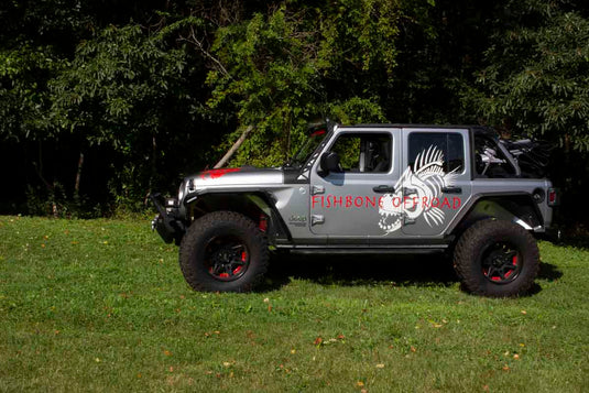 Fishbone Offroad Mid-Width Front Winch Bumper for 2018 & Up Jeep Wrangler/Gladiator FB22088