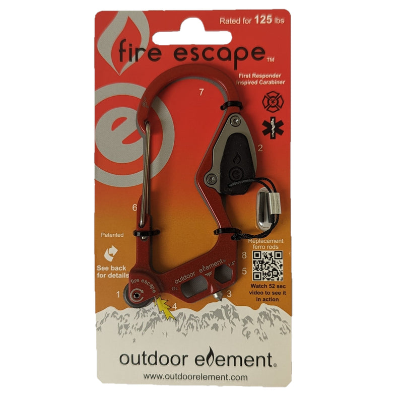 Load image into Gallery viewer, Fire Escape: Fire-Starting Multitool Carabiner
