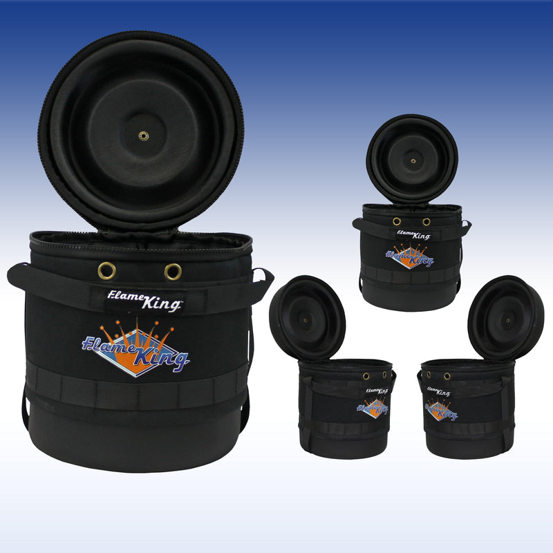 Load image into Gallery viewer, Flame King Propane Gas Hauler for 3lb Propane Tank Insulated Protective Carry Case
