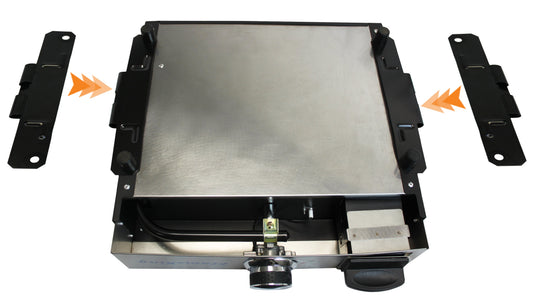 Flame King Bracket for Tabletop Griddles Connects via Leg Screws