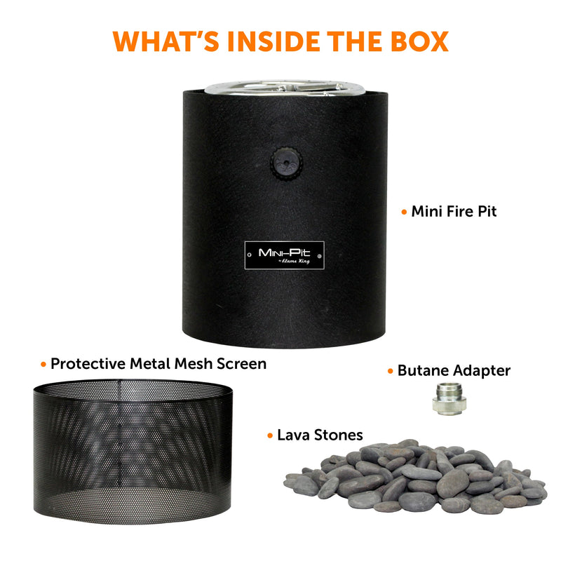 Load image into Gallery viewer, Flame King Smokeless Portable Mini Tabletop Fire Pit Dual Fuel Propane and Butane
