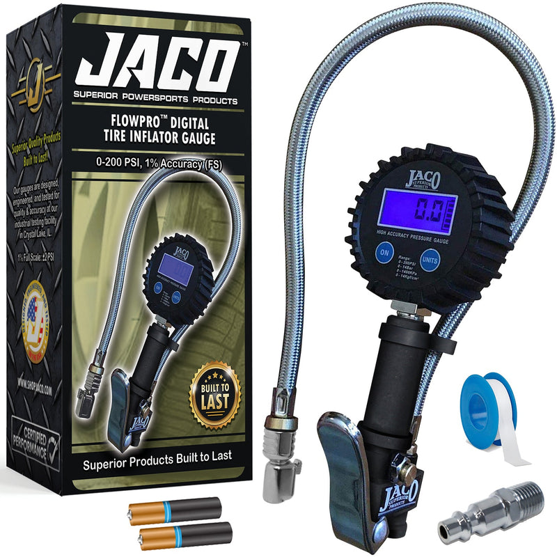 Load image into Gallery viewer, FlowPro® Digital Tire Inflator with Pressure Gauge - 200 PSI
