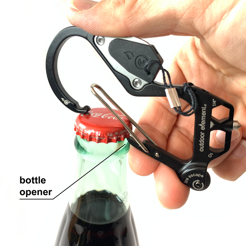 Load image into Gallery viewer, Fire Escape: Fire-Starting Multitool Carabiner
