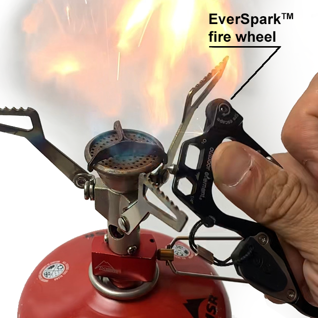 Load image into Gallery viewer, Fire Escape: Fire-Starting Multitool Carabiner
