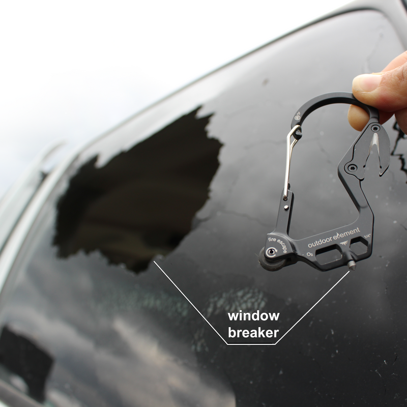 Load image into Gallery viewer, Fire Escape: Fire-Starting Multitool Carabiner
