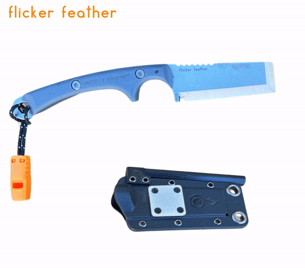 Load image into Gallery viewer, Flicker Feather Survival EDC Chisel Blade
