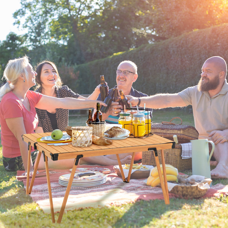 Load image into Gallery viewer, Folding Camping Table Picnic Table with Storage Bag and Waterproof Desktop
