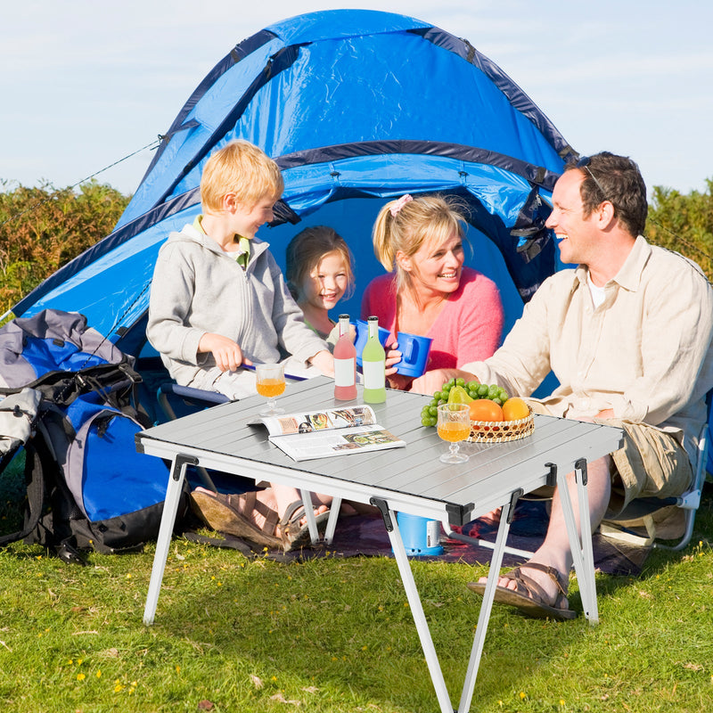 Load image into Gallery viewer, Folding Camping Table Picnic Table with Storage Bag and Waterproof Desktop
