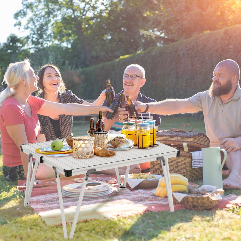 Load image into Gallery viewer, Folding Camping Table Picnic Table with Storage Bag and Waterproof Desktop
