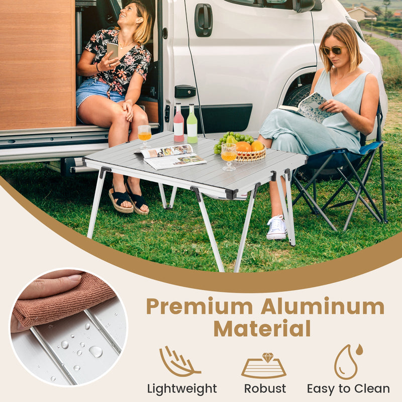Load image into Gallery viewer, Folding Camping Table Picnic Table with Storage Bag and Waterproof Desktop
