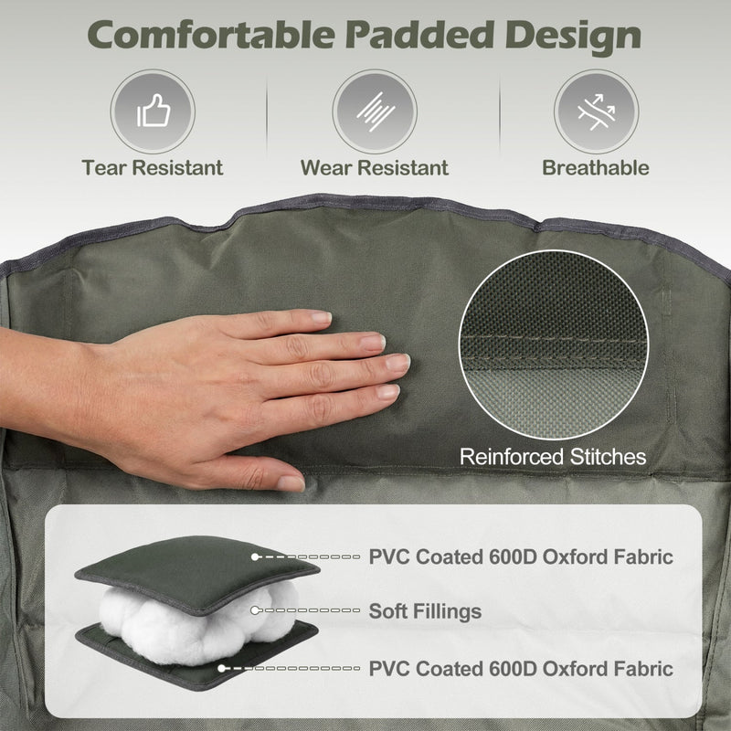 Load image into Gallery viewer, Folding Oversized Camping Chair with Side Pockets and Cup Holder
