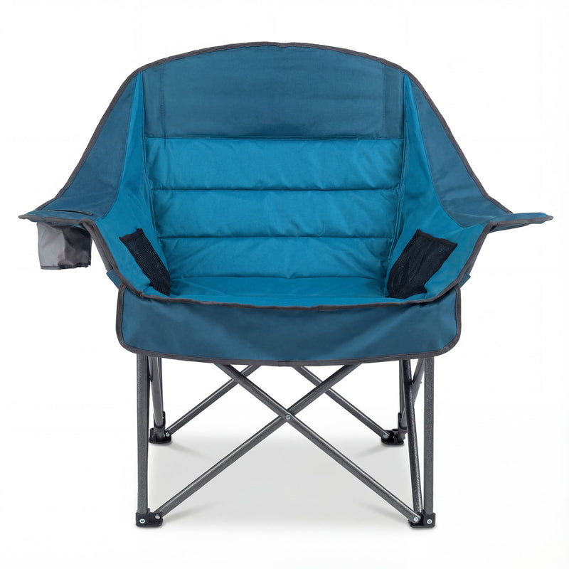Load image into Gallery viewer, Folding Oversized Camping Chair with Side Pockets and Cup Holder
