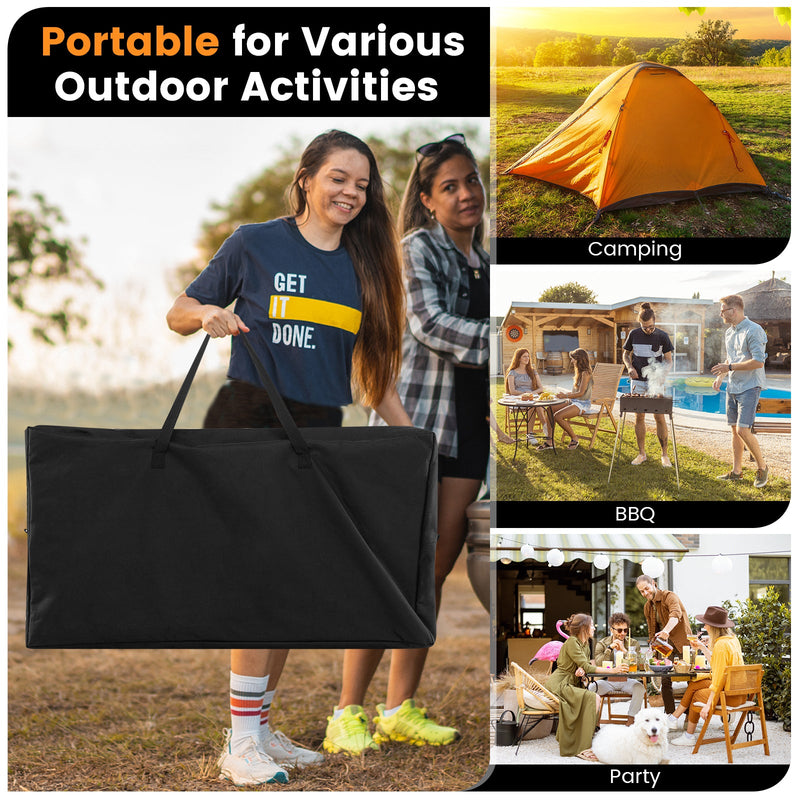 Load image into Gallery viewer, Folding Portable Outdoor Cook Station with Heat-Resistant Aluminum Tabletop
