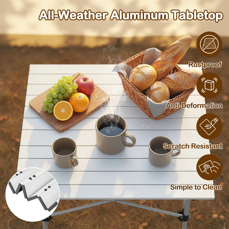 Load image into Gallery viewer, Folding Roll-up Camping Table with Metal Legs
