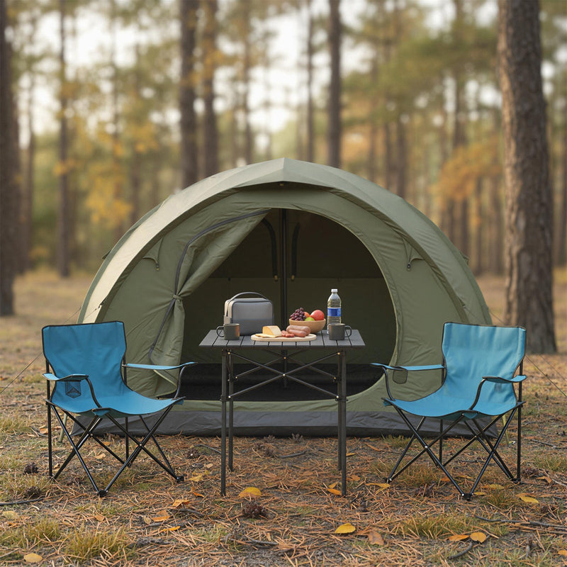 Load image into Gallery viewer, Folding Roll-up Camping Table with Metal Legs
